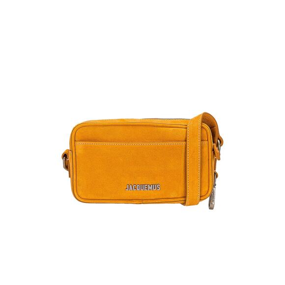 Jacquemus 'Le Baneto' Orange Suede Leather Bag - Picture 1 of 4